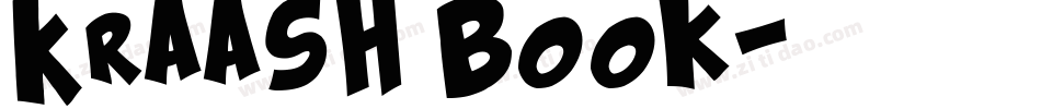 Kraash Book字体转换